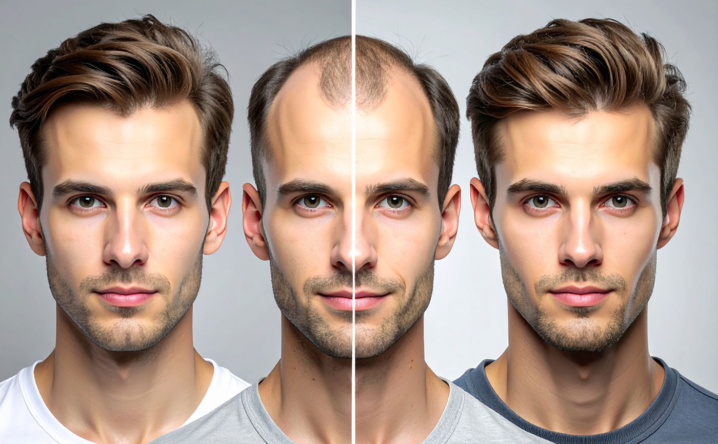 La chute de cheveux chez l’homme